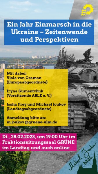 Ein Jahr Einmarsch In Die Ukraine – Zeitenwende Und Perspektiven ...