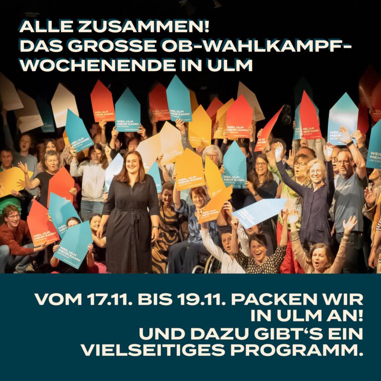 Das große OB-Wahlkampfwochenende in Ulm // 17.11.-19.11.